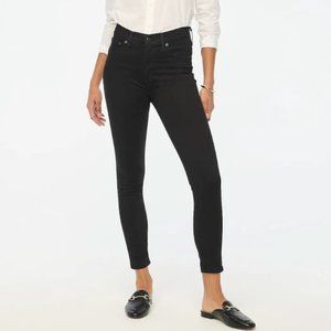 J.Crew Factory 9'' Mid-Rise Skinny Jean in Signature Stretch in Black (Size 27P)